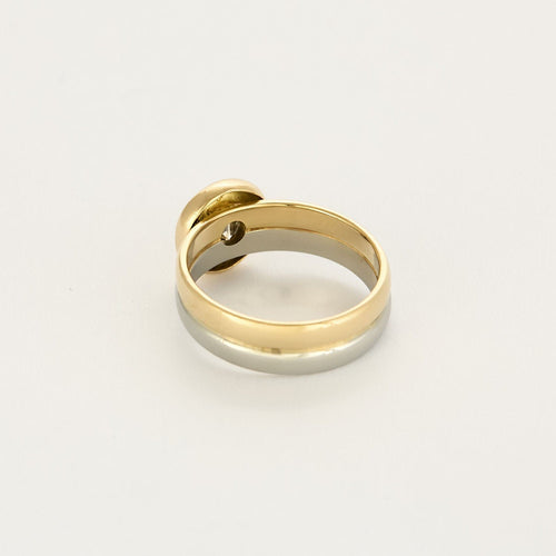 Bague 49,5 Bague en or deux tons et diamants 58 Facettes REU1218