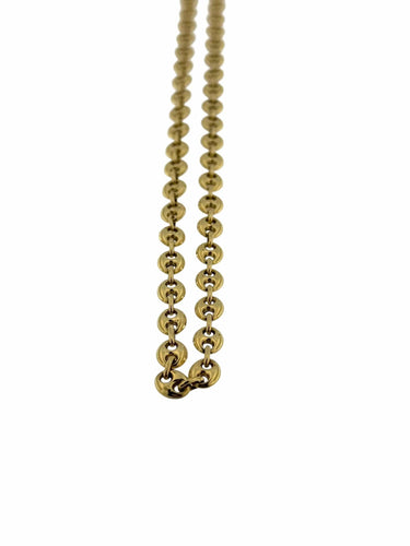 Collier UnoAErre Collier à maillons marins en or jaune 18 carats 58 Facettes