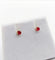 Boucles d'oreilles Puces d'oreilles vintage or jaune et rubis 58 Facettes B01014