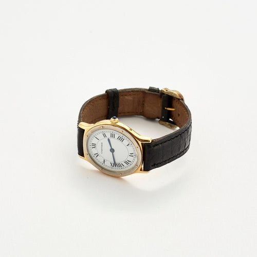 Montre Cartier – Montre Santos ovale 58 Facettes 240087