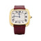 Montre Montre Cartier, « Square » en or jaune et cuir. 58 Facettes 35327