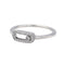Bague 50 Messika Bague Move Uno Or blanc Diamant 58 Facettes 3946314RV