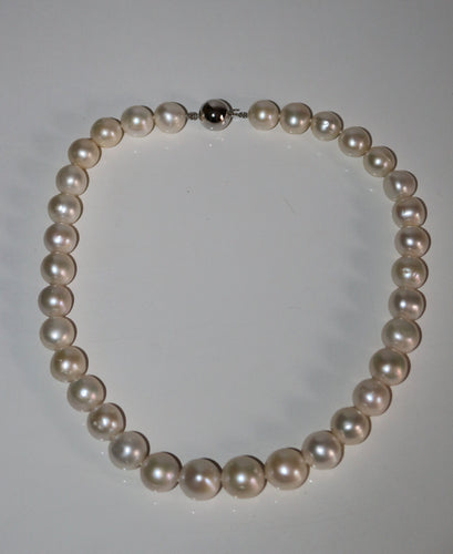 Collier Collier De Grosses Perles De Culture Crème 58 Facettes 101