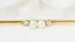 Broche Broche barrette en or jaune perles et diamants 58 Facettes 13505