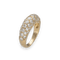 Bague 46 Bague jonc petit doigt en or jaune 18K avec 1,80 ct de diamants H-VS – Taille 46 58 Facettes