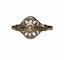 Bague 56 Bague Art Déco deux ors et perle 58 Facettes 597