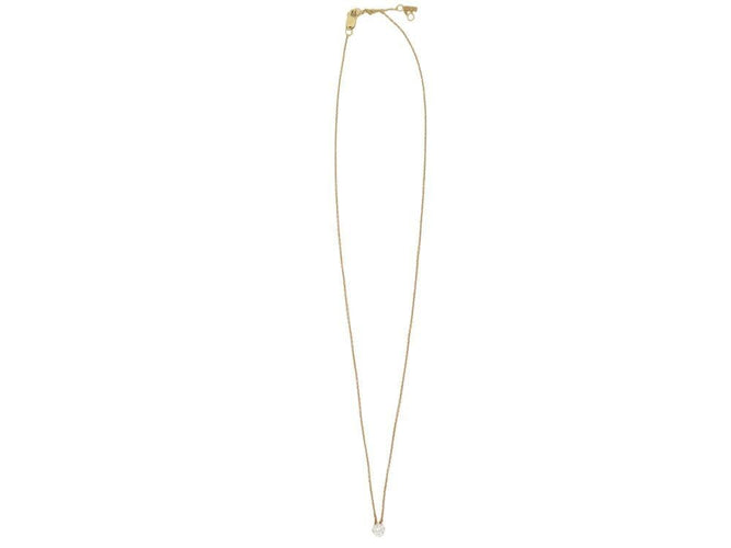 Collier collier pendentif solitaire 38-42cm diamant brillant 0.2ct or 1.7g 58 Facettes 268521