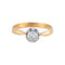 Bague 55 Bague Solitaire ancien or jaune et platine 58 Facettes 443