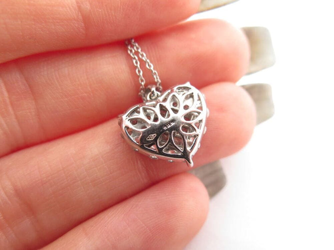 Collier collier BAGLIONI pendentif coeur serti 32 diamant 0.94ct 55 58 Facettes 268773