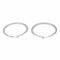 Boucles d'oreilles Boucles d'oreilles Créoles Or blanc 58 Facettes 3849279CN