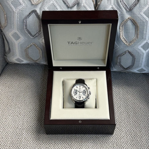 Montre Montre TAG Heuer Grand Carrera en acier - 43 mm - Ref. CAV511B - Vers 2010 - Avec boite dorigine 58 Facettes FB10522