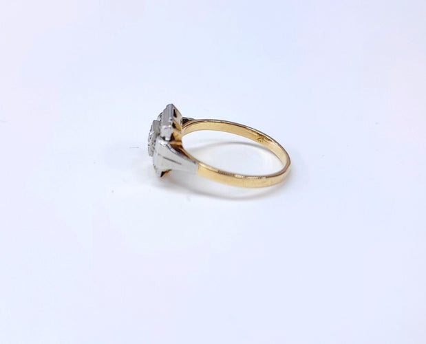 Bague 50 Bague Art Déco bicolore diamant 58 Facettes BAG.ArtDeco.1788