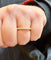 Bague 54 Demi-Alliance or jaune diamants 58 Facettes