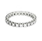 Bague 53 Alliance Américaine or blanc et diamants 58 Facettes GU184
