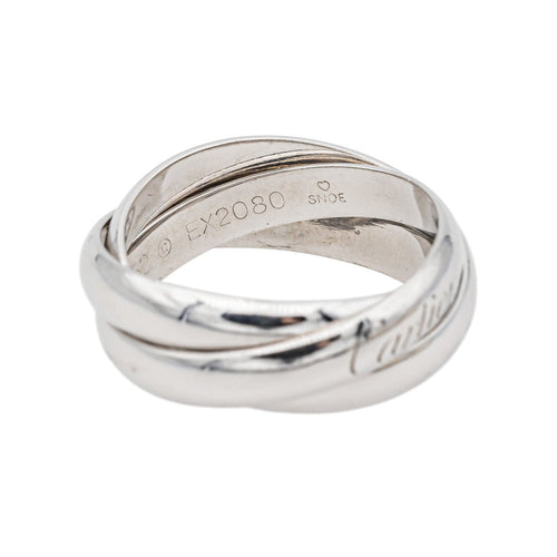 Bague Cartier Bague Trinity Or blanc 58 Facettes 3806939CN