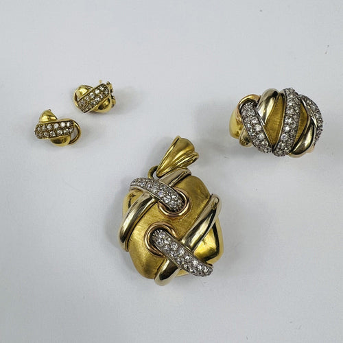 Bague Bague Croisée Or Jaune avec Oxydes 58 Facettes 20400000745