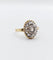 Bague 52 Bague marquise antique or jaune diamant taillés en roses 58 Facettes A05051