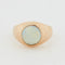 Bague 59 Bague Or Jaune - Opale Ronde 58 Facettes RÉF 9004/19