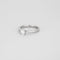 Bague 54 Solitaire or blanc diamant 58 Facettes 3121118