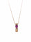 Pendentif en or jaune, rubis et diamant