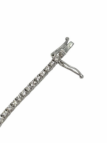 Bracelet Bracelet rivière or blanc et diamants 1,80 ct 58 Facettes