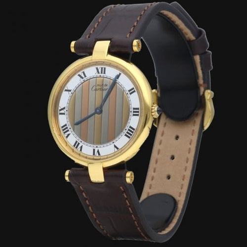 Montre Cartier Montre Must De Cartier Vermeil 58 Facettes MT41138