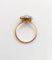 Bague 51 Bague marguerite antique en or 18k et platine, diamants taille rose 58 Facettes A06414