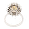 Bague 56 Bague Marguerite Or blanc Opale, Diamant 58 Facettes 2308980CN