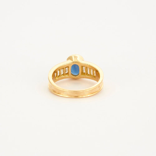 Bague Bague Prestige or jaune, saphir et diamant 58 Facettes LP469