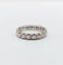 Bague 52 Alliance américaine or blanc 18k ornée de 0,38 carats de diamants taillés en brillants 58 Facettes A05015