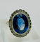 Bague 59 Bague ancienne en or jaune et platine avec un saphir et des diamants 58 Facettes 50270