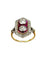 Bague 52 Bague Belle-Epoque en or, platine, diamants et rubis calibrés 58 Facettes