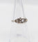 Bague 52 Bague art deco or blanc 18k diamants tailles roses et monture géométrique (circa 1930) 58 Facettes A05398