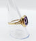 Bague 60 Bague cocktail vintage or jaune améthyste de 2,30 carats sertis clos (circa 1970) 58 Facettes A05476