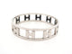 Bracelet bracelet HERMES rondo ash h rotatifs 20cm acier paladie & laque noir 58 Facettes 264585