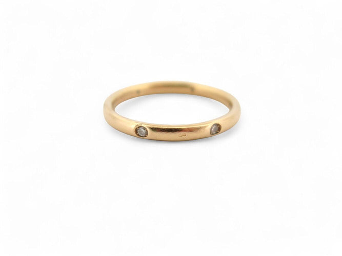Bague 58 bague POMELLATO lucciole alliance t58 en or jaune 6 diamants 0.13ct 58 Facettes 271372
