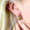 Boucles d'oreilles Boucles d'oreilles de style ancien, datant du début du XXe siècle, en or 18 carats et diamants. 58 Facettes Q349B
