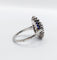 Bague 56.5 Bague marguerite antique, Platine, saphir synthétique et diamants taille roses (circa 1910) pompadour 58 Facettes A05897