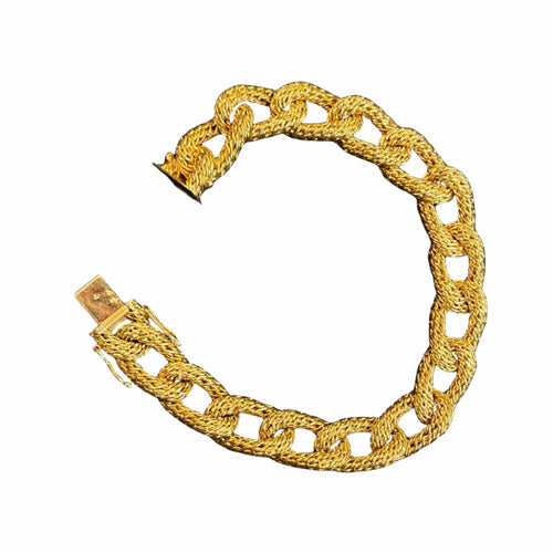 Bracelet Bracelet mailles souples torsadées en or jaune 58 Facettes CAE-BR-MTOR-YG