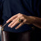 Bague 54,5 Bague de type chevalière en or jaune, or blanc, perle de culture blanche et diamant 58 Facettes TOU1577
