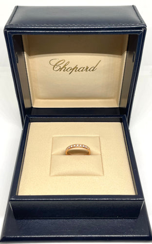 Bague 49 Chopard - Bague Ice cube en or rose semi sertie 58 Facettes