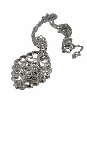Collier Collier avec pendentif ajouré or et diamants 58 Facettes