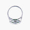 Bague 52 Bague style Art Déco Diamants Emeraudes 58 Facettes