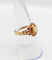 Bague 56 Bague marguerite antique citrine et perles en or rose 18k (circa 1900) 58 Facettes A01952