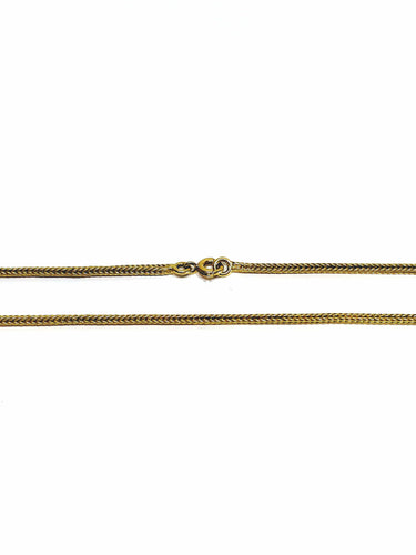 Collier Chaîne maille palmier en or jaune 18 carats 58 Facettes