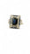 Bague 51 Bague ancienne en platine diamants et saphirs 58 Facettes