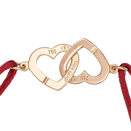 Bague Dinh Van Bague Double coeur Or rose 58 Facettes 3914638CN