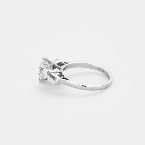 Bague 50 Solitaire en platine et diamants 58 Facettes 240752