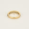 Bague 52 Alliance en or jaune et diamants 58 Facettes CRE0100X11