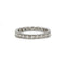 Bague 61 Alliance - Or blanc diamants 58 Facettes 220417R